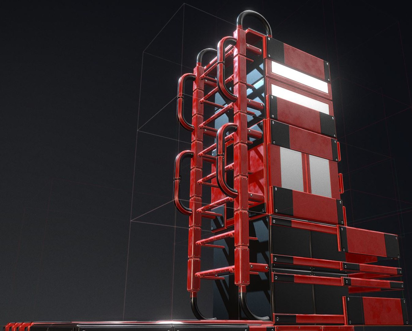 3D modular ladder red glass https://p.turbosquid.com/ts-thumb/fY/ecEmlp/rX1W2Xem/modularscifiladdersredversion22/jpg/1492333187/1920x1080/fit_q87/1cb45c079044c91ccc1d6fdf9ad94a625aecbe89/modularscifiladdersredversion22.jpg