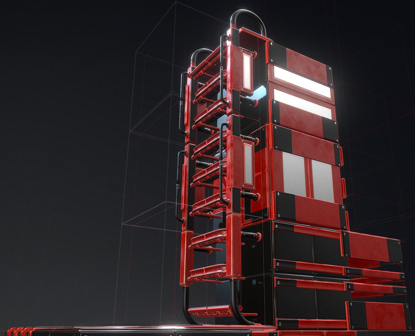 3D modular ladder red glass https://p.turbosquid.com/ts-thumb/fY/ecEmlp/t1gQ17eF/modularscifiladdersredversion18/jpg/1492333187/1920x1080/fit_q87/7a70c2ecc66744e80def3f61619d723c8da98c26/modularscifiladdersredversion18.jpg