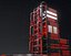 Modular Sci-Fi Ladders Red