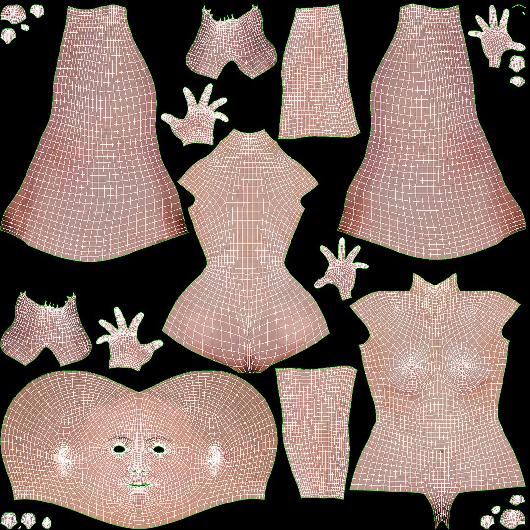 Plus Size Woman Body Anatomy 3D Model - TurboSquid 2424562