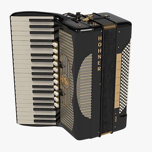 3d model hohner accordion