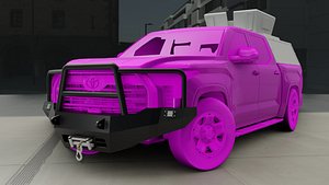 3D Toyota Tundra front bumper 2022