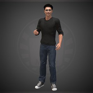 3D character people human model