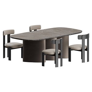 Pi Chair Louver Table by Bonaldo