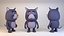 Cartoonish Humanoid Cat Character