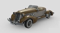 Low Poly Car - Auburn Speedster 851