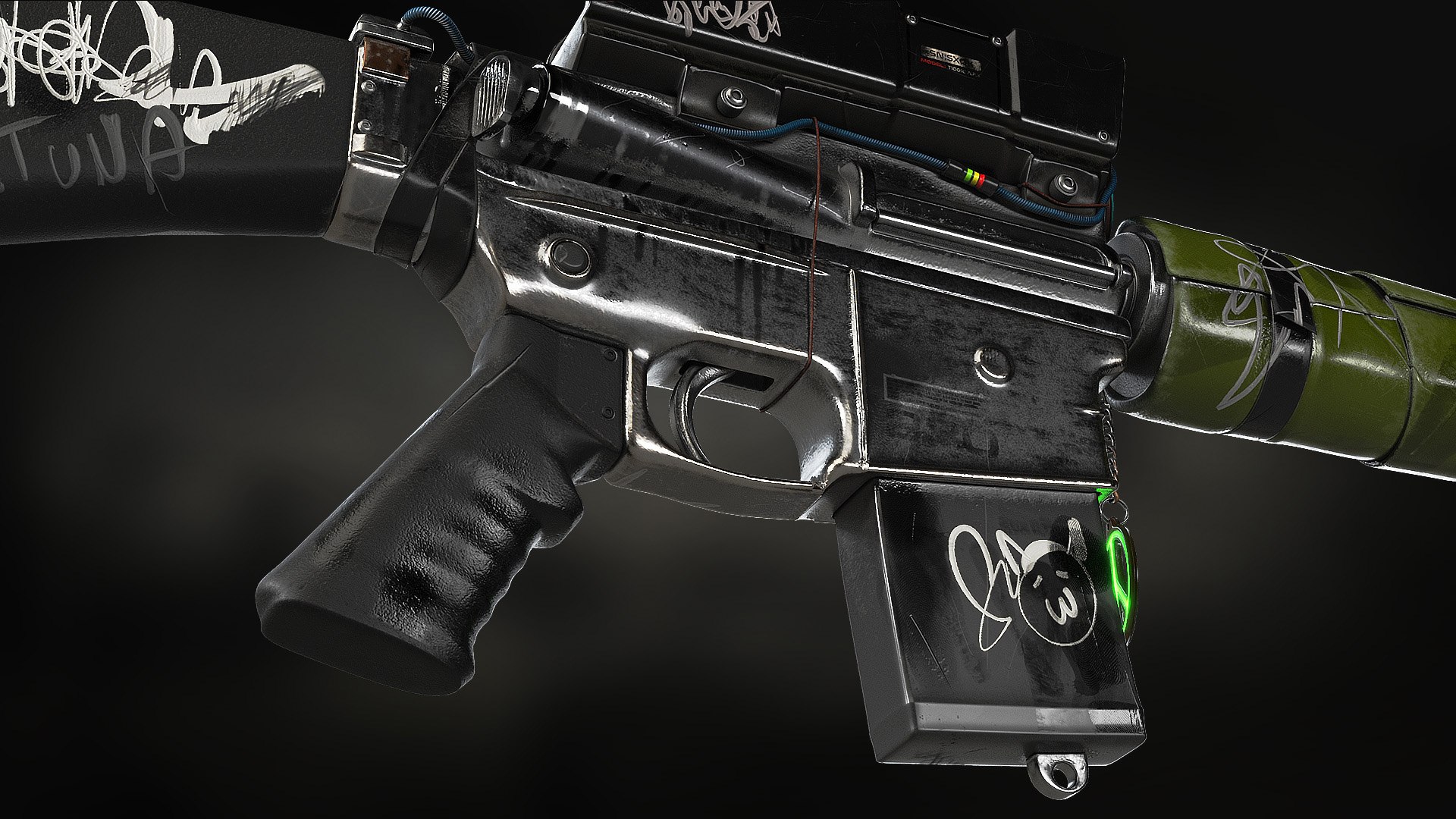Peace Rifle - Realistic Post Apocalyptic Sci-fi assault rifle model https://p.turbosquid.com/ts-thumb/fY/qVuWa7/gN/mofo17/jpg/1637686869/1920x1080/fit_q87/b64c1ac036c6d63529413e6ee653b4f8f2ae331a/mofo17.jpg