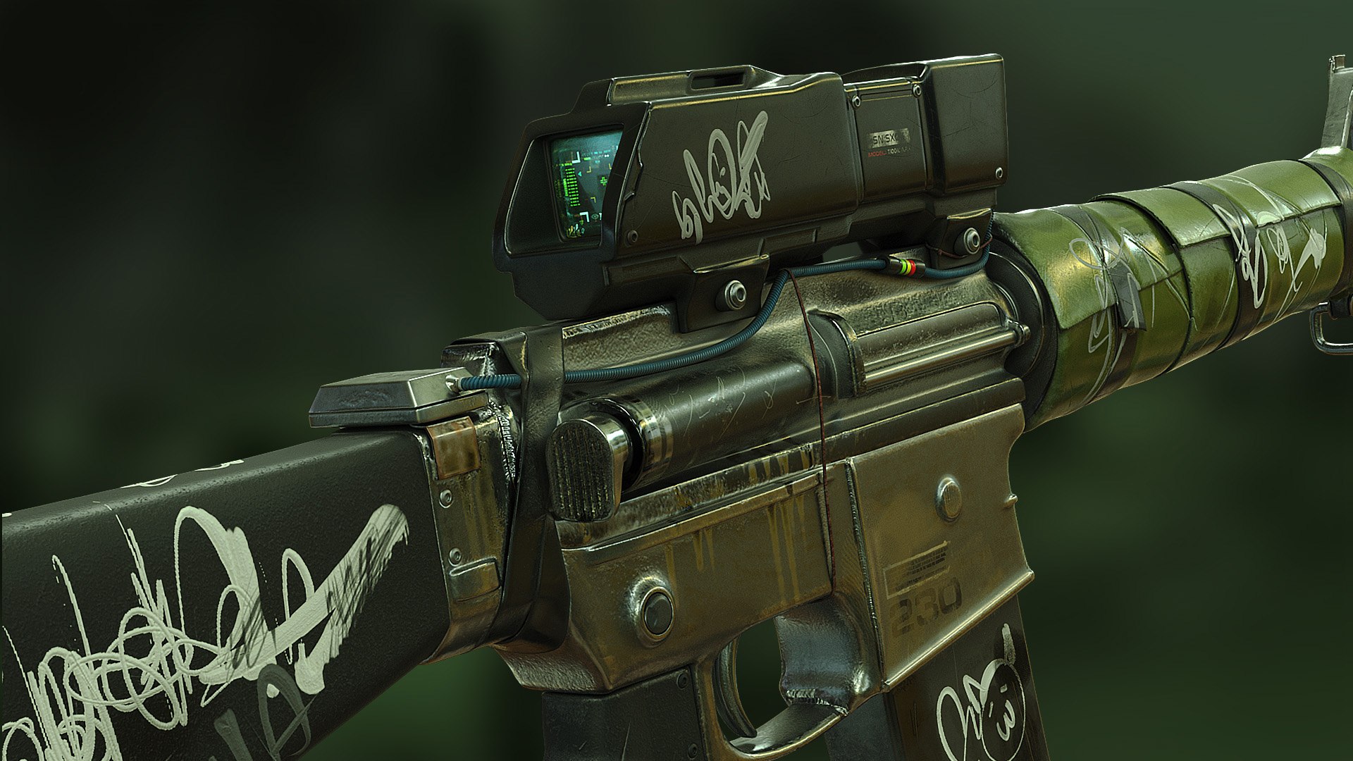 Peace Rifle - Realistic Post Apocalyptic Sci-fi assault rifle model https://p.turbosquid.com/ts-thumb/fY/qVuWa7/yG/mofo14/jpg/1637686872/1920x1080/fit_q87/818cf6de3378e09e05e7f1fad1f6ad85885e2919/mofo14.jpg