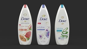 3D Dove Body Wash model