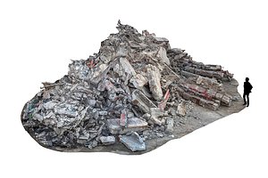 Demolished building Ultra HD 16K 3D model