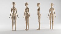 Woman orc doll