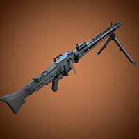 German MG3 7.62x51mm machine gun