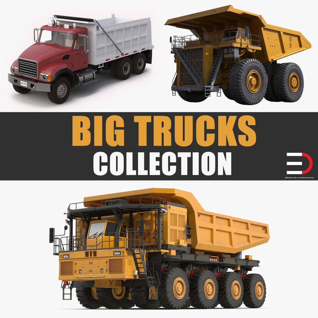 Big Trucks Collection 3D model preview