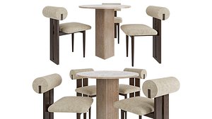 Soho Dining Table and Hippo dining chair model