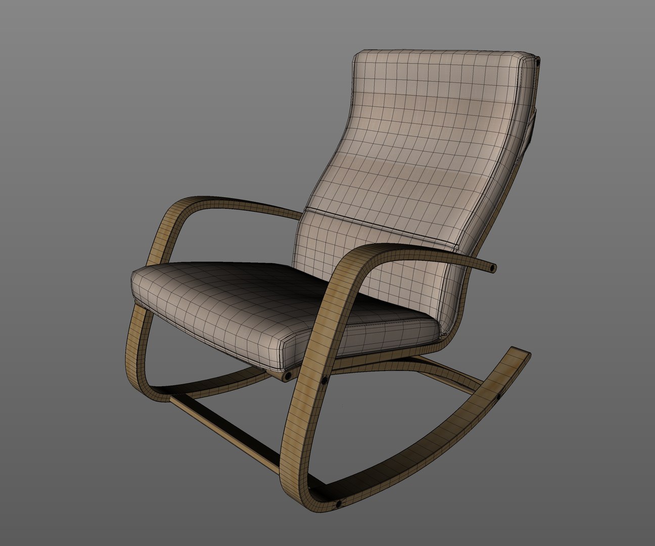 3D Rocking Chair - TurboSquid 2214903