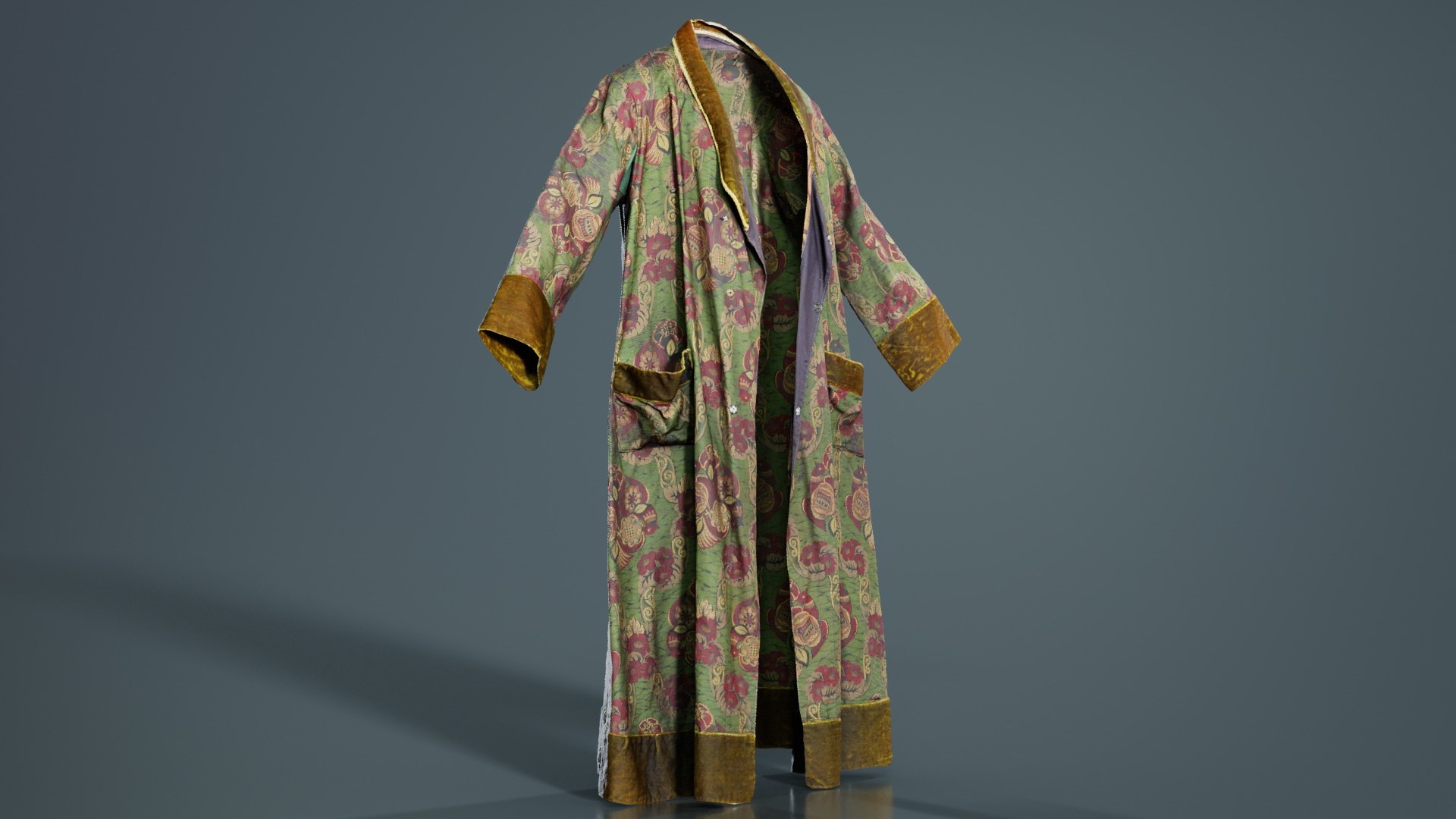3D Robe Historic Detailed Open Remastered Model - TurboSquid 2360233