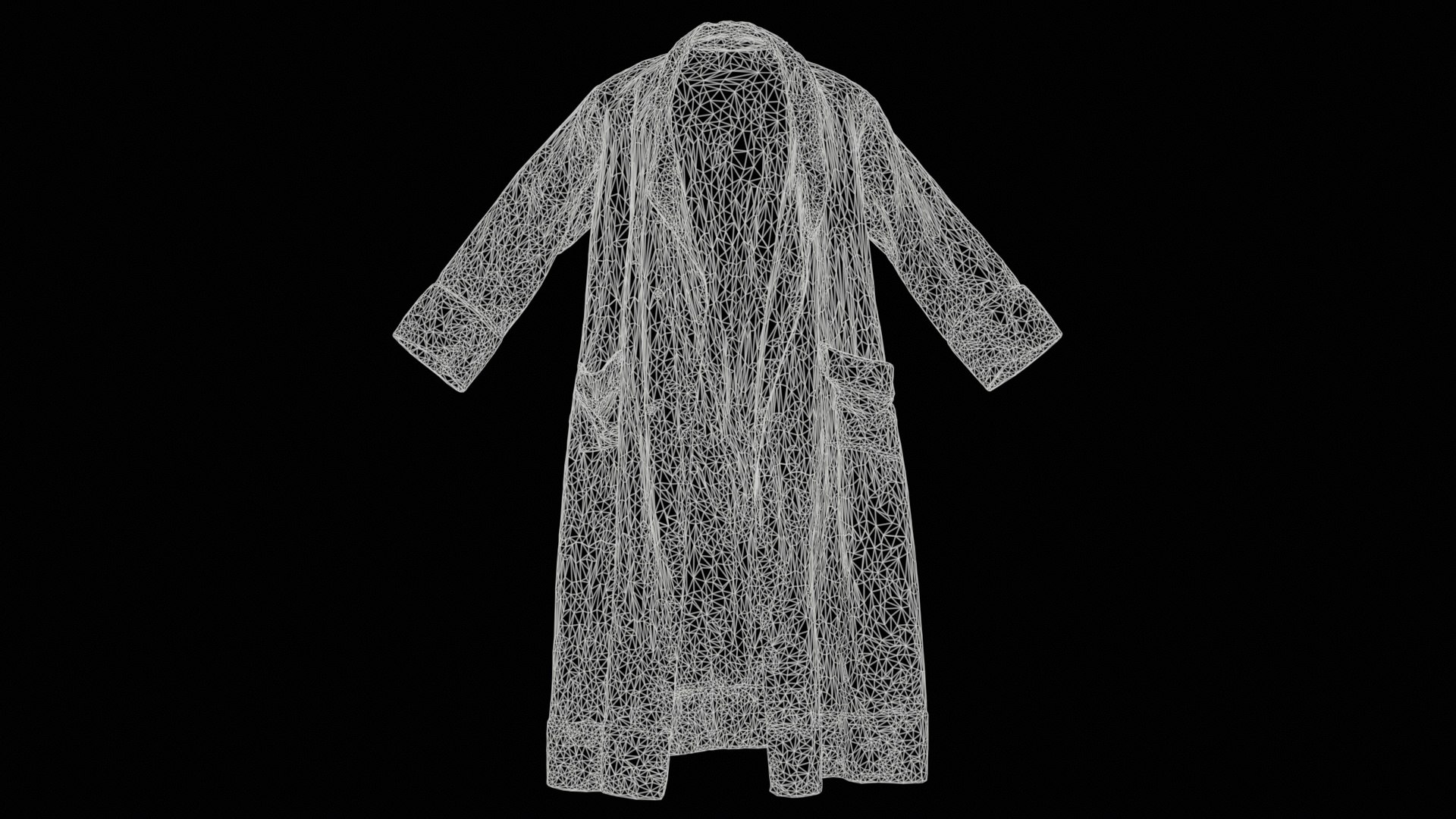 3D Robe Historic Detailed Open Remastered Model - TurboSquid 2360233