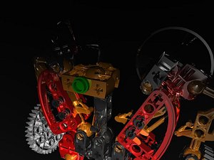 3d lego robot model