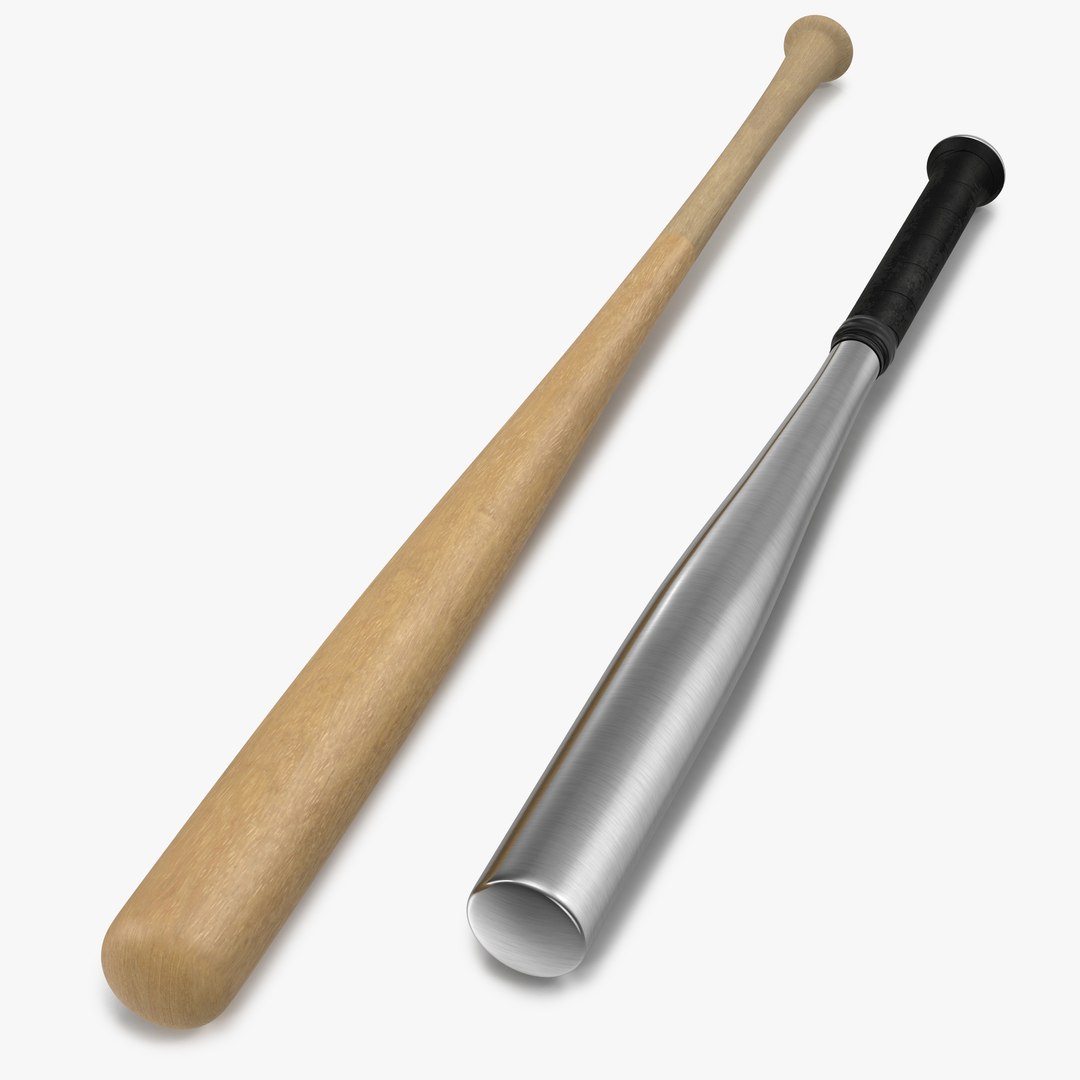 Baseball Bats 3D Models Collection 2 3D model preview