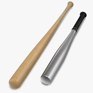 3ds baseball bats 2 modeled