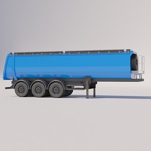 tipper semitrailer 3D