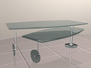 revolving coffee table 3d model
