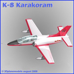 training jet k-8 karakorum 3d 3ds