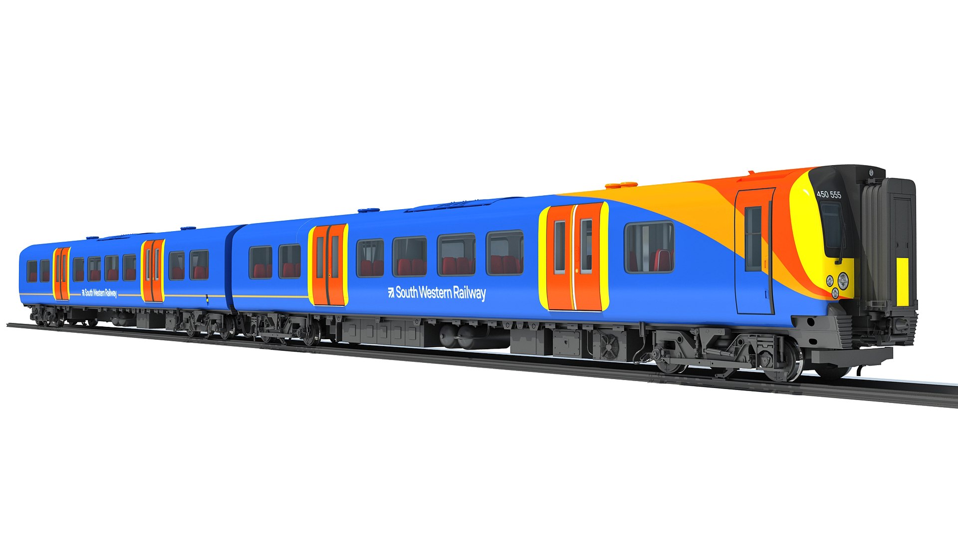 British Passenger Train 3D Model - TurboSquid 1854303