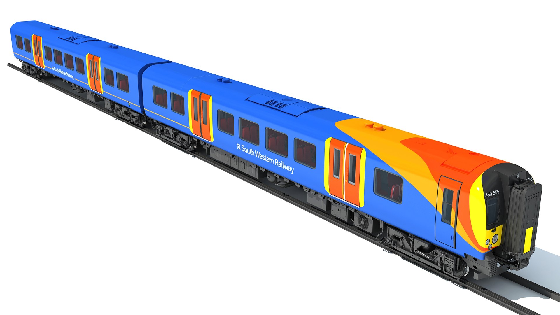 British Passenger Train 3D Model - TurboSquid 1854303