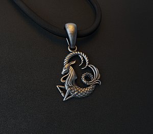 zodiac Capricorn pendant