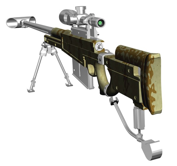 3d max aw50 sniper rifle