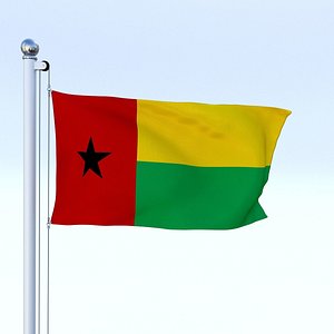 Animated Guinea-Bissau Flag