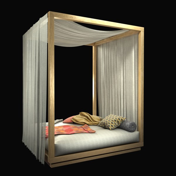 Canopy Bed 3D Models for Download | TurboSquid