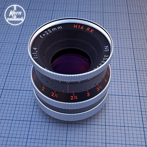 3d 3ds lens 25mm paillard bolex