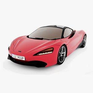 3D 2022 McLaren  720S sports car