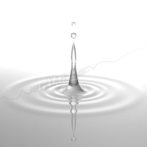 3d model water drop single