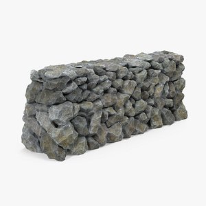 block stone wall model