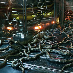 Alien Tendrils 22 Variants and Environment - Asset Kit PBR