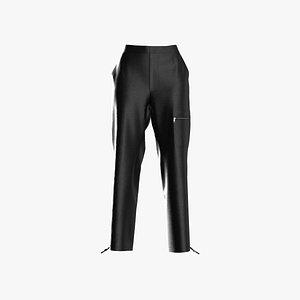 3D Female Leather Pant