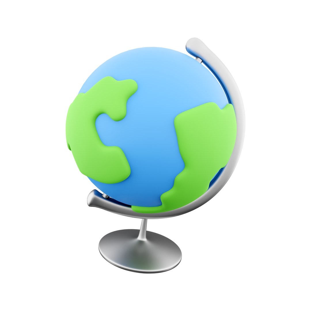 3D Earth globe icon - TurboSquid 2066412