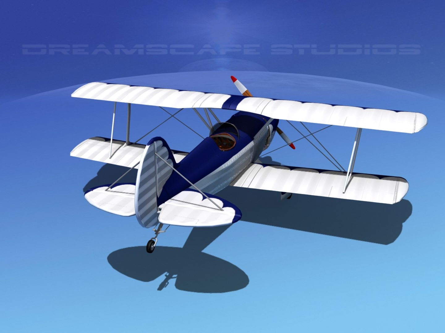 Propeller Acro Sport Biplane Dxf