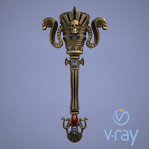 fantasy torch 3D model