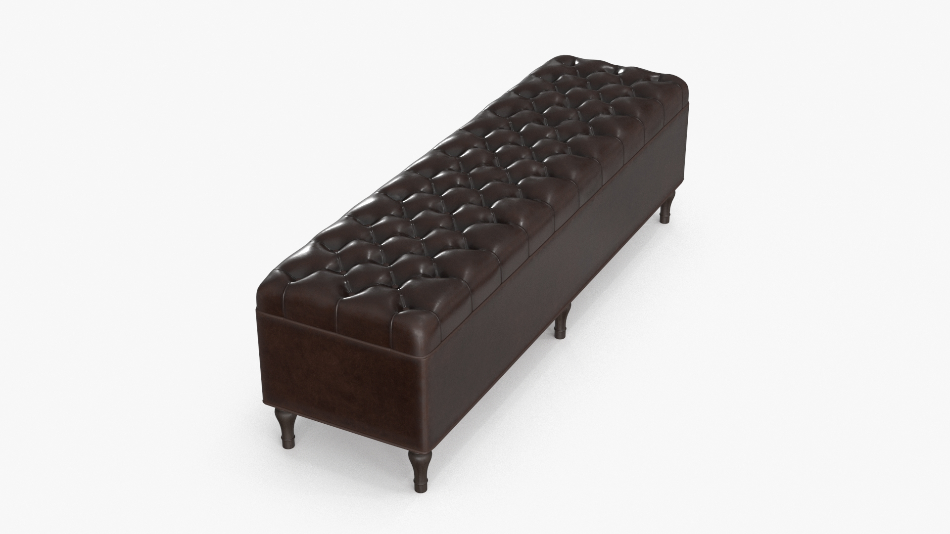 Tufted Upholstered Storage Bench 3D Model - TurboSquid 2127736