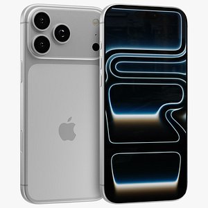 Apple iPhone 17 Pro Max Silver 3D model