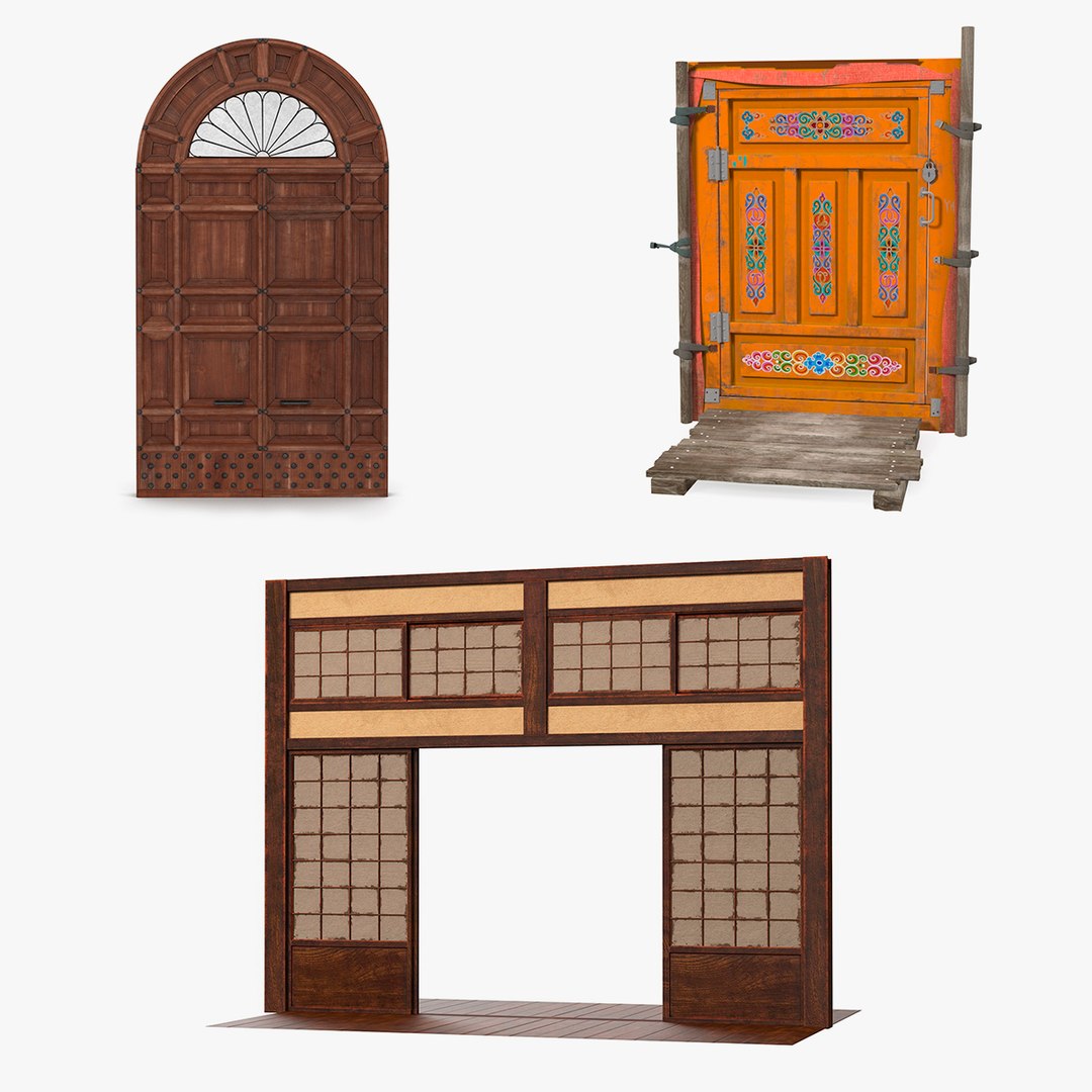 Doors Collection 2 3D model preview
