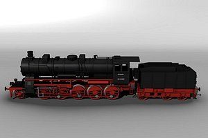 3dsmax steam locomotive br 58
