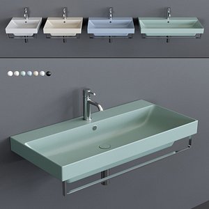 Ceramica Catalano New Zero Colori Wall-mounted Washbasin