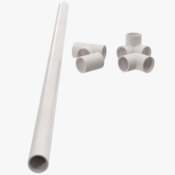 3d model industrial pipes 3