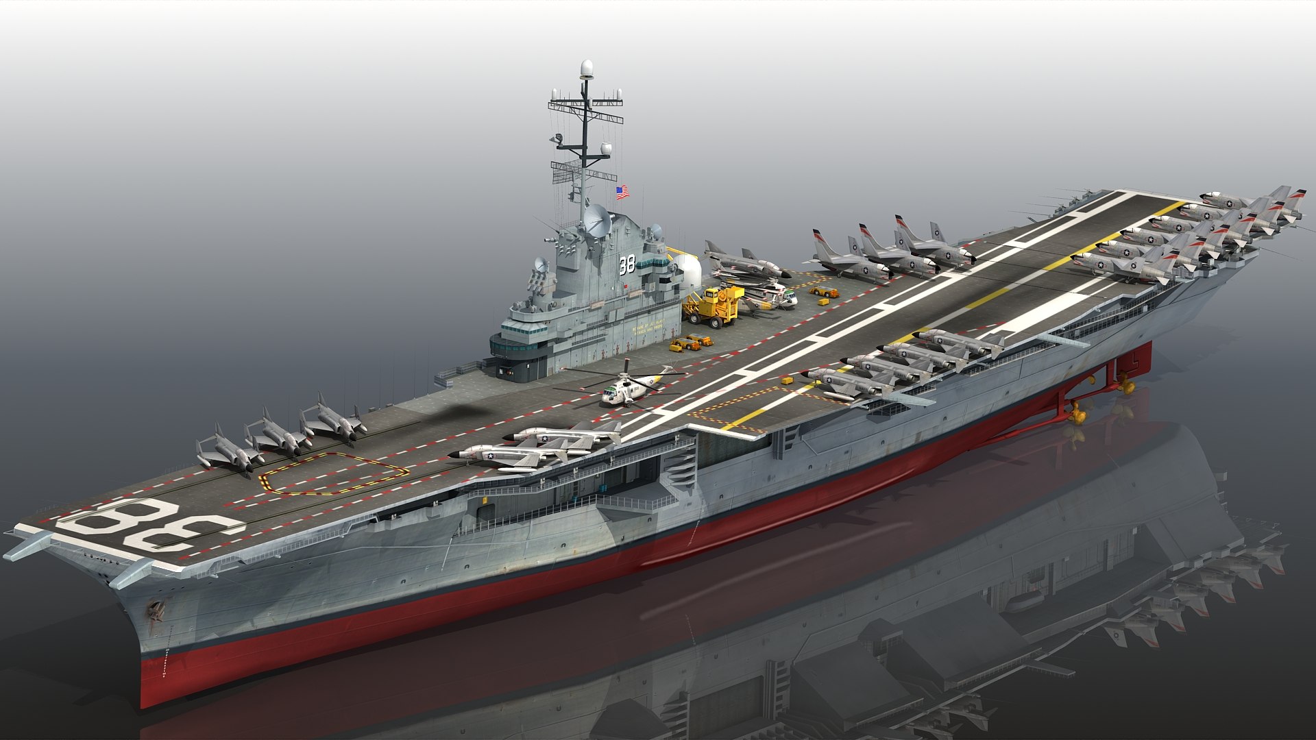 Uss shangri-la cvs 38 3D model - TurboSquid 1537774