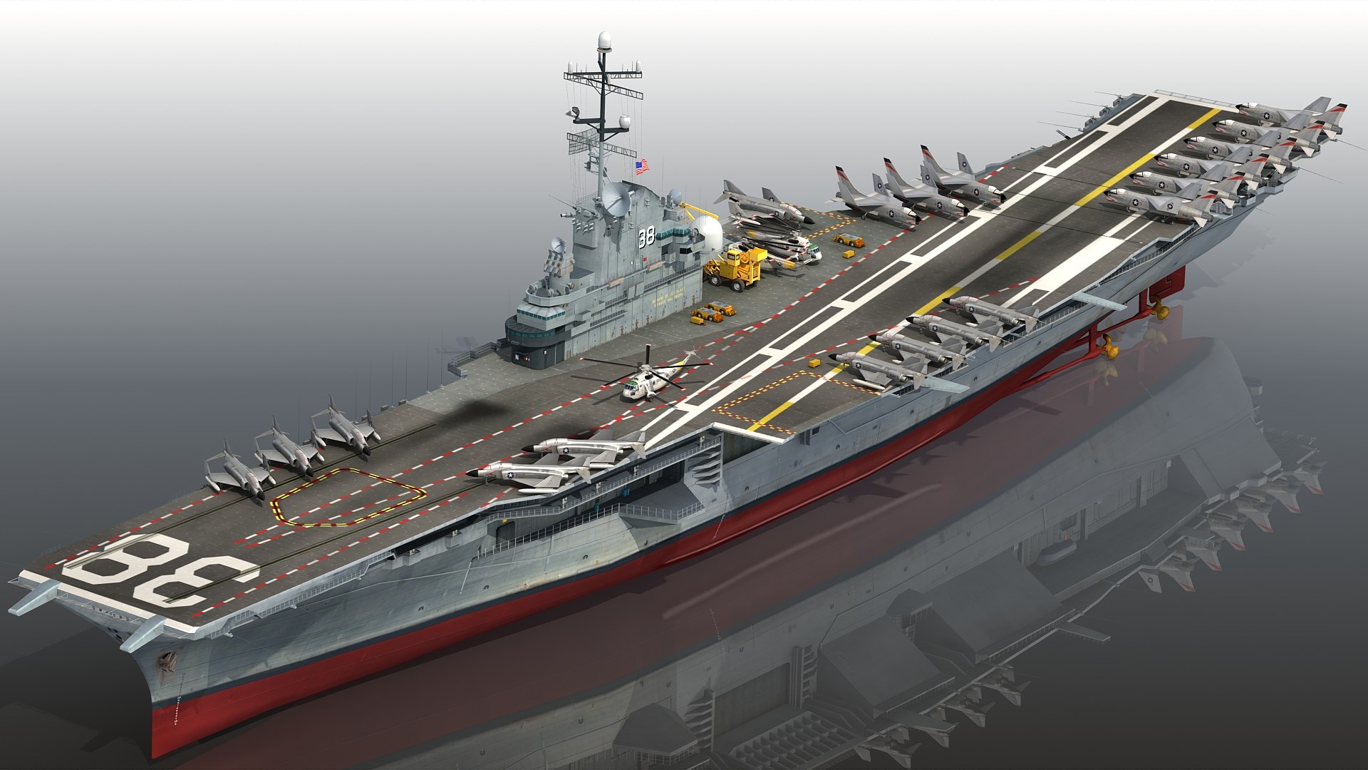 Uss Shangri-la Cvs 38 3D Model - TurboSquid 1537774